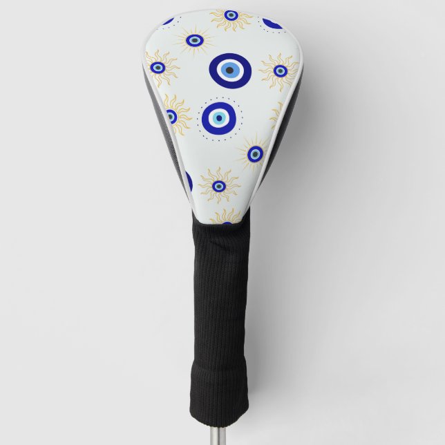   Evil Eye Symbol Golf Head Cover (Front)