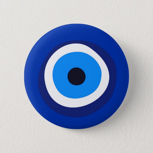 evil eye symbol greek turkish arab talisman pinback button