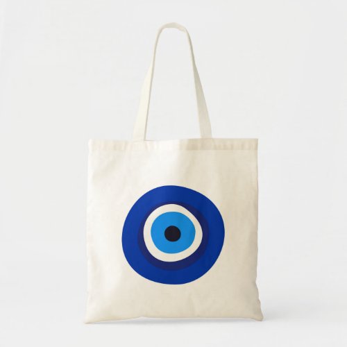 evil eye symbol greek turkish arab talisman tote bag