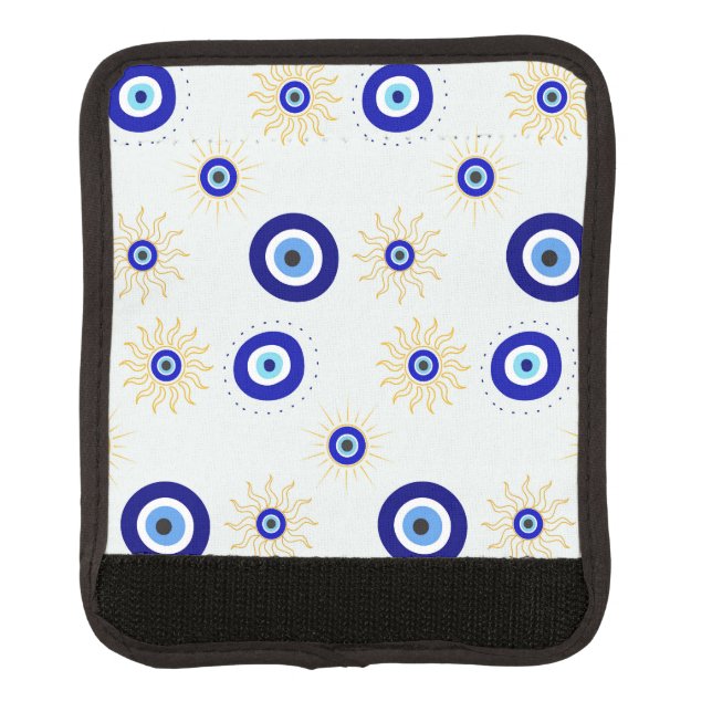 Evil Eye Symbol Luggage Handle Wrap (Front)