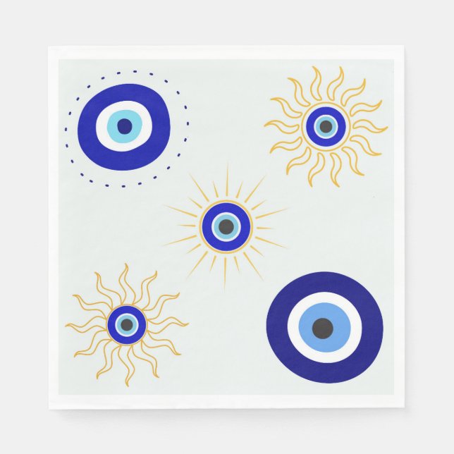 Evil Eye Symbol Napkins (Front)