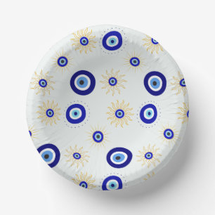 Evil Eye Symbol Paper Bowls