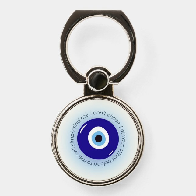 Evil Eye Symbol Phone Ring Stand (Front)