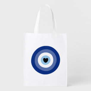 Evil Eye Symbol Protection Grocery Bag