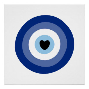 Evil Eye Symbol Protection Poster