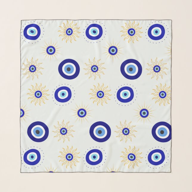 Evil Eye Symbol Scarf (Front)