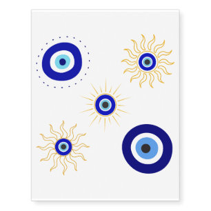 Evil Eye Symbol Temporary Tattoos