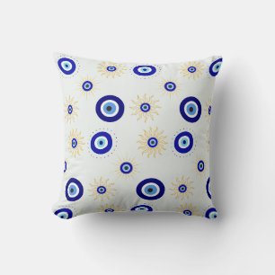 Evil Eye Symbol Throw Pillow