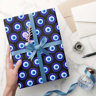 Evil eye symbol wrapping paper