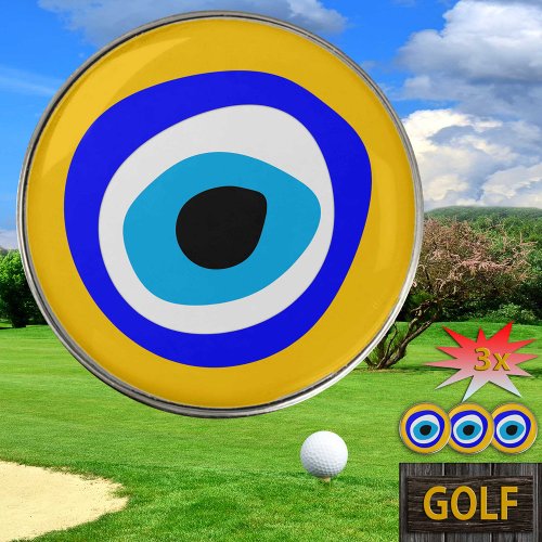 Evil Eye Talisman  Arabic Amulet Golf Ball Marker
