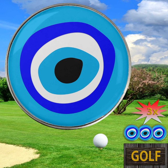 Evil Eye Talisman & Arabic Amulet Golf Ball Marker (Creator Uploaded)