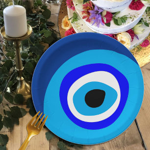 Evil Eye Talisman & Arabic Amulet /Greek, Turkish Paper Plates
