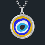 Evil Eye Talisman & Arabic Amulet Greek / Turkish  Silver Plated Necklace<br><div class="desc">Necklaces: Evil Eye Talisman & Amulet for protection from negativity and good luck bringer. Traditionally originating from Arabic, Turkish, Greek tribes and protects you from any ill-will that could otherwise have a negative effect on your well-being or your life in general. The evil eye "curse" legend believed to be cast...</div>