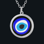 Evil Eye Talisman & Arabic Amulet Greek / Turkish  Silver Plated Necklace<br><div class="desc">Necklaces: Evil Eye Talisman & Amulet for protection from negativity and good luck bringer. Traditionally originating from Arabic, Turkish, Greek tribes and protects you from any ill-will that could otherwise have a negative effect on your well-being or your life in general. The evil eye "curse" legend believed to be cast...</div>