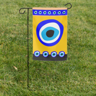 Evil Eye Talisman & Arabic Amulet /Turkish, Greek Garden Flag