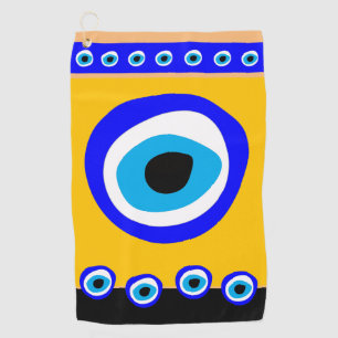 Evil Eye Talisman & Arabic Amulet /Turkish, Greek Golf Towel