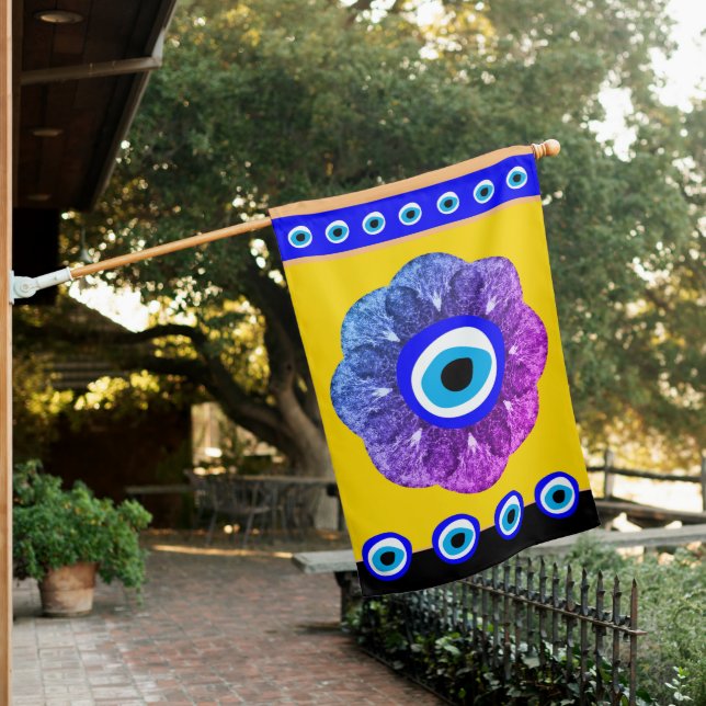 Evil Eye Talisman & Arabic Amulet /Turkish, Greek House Flag (In SItu)