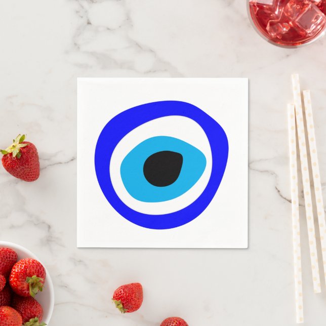 Evil Eye Talisman & Arabic Amulet /Turkish, Greek Napkins (Insitu)