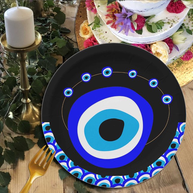 Evil Eye Talisman & Arabic Amulet /Turkish, Greek Paper Plates (Creator Uploaded)