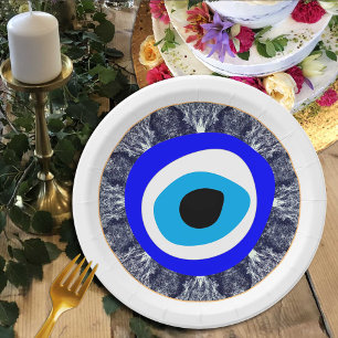 Evil Eye Talisman & Arabic Amulet /Turkish, Greek Paper Plates