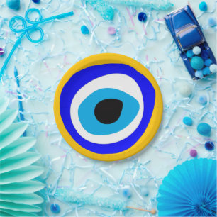 Evil Eye Talisman & Arabic Amulet /Turkish, Greek  Paper Plates