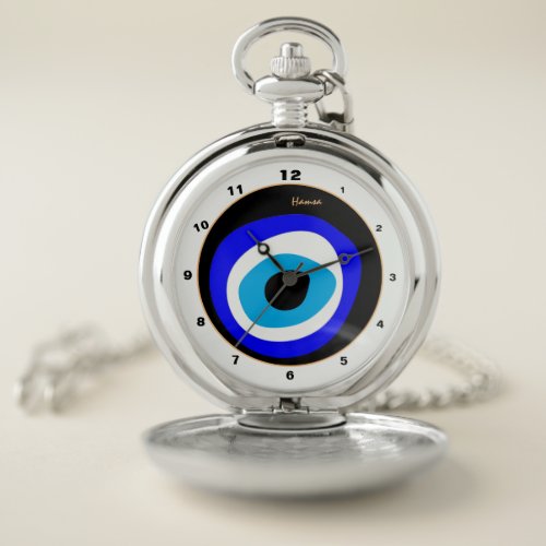 Evil Eye Talisman  Arabic Amulet Turkish Greek  Pocket Watch