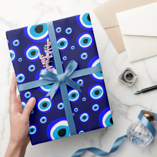 Evil Eye Talisman & Arabic Amulet /Turkish, Greek Wrapping Paper