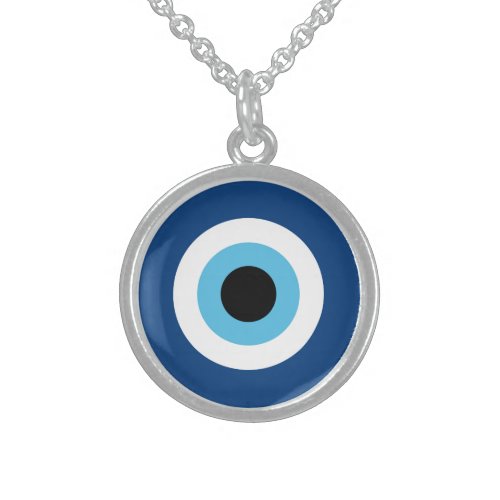 Evil Eye Talisman Sterling Silver Necklace