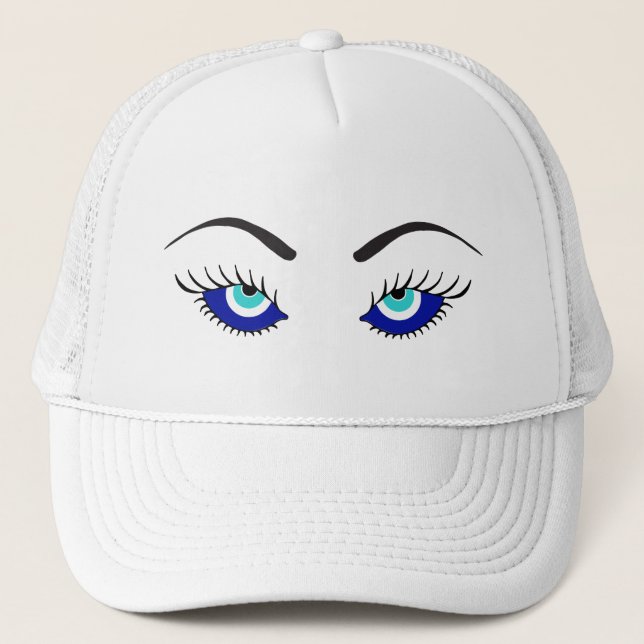 Evil Eye Talisman Trucker Hat (Front)