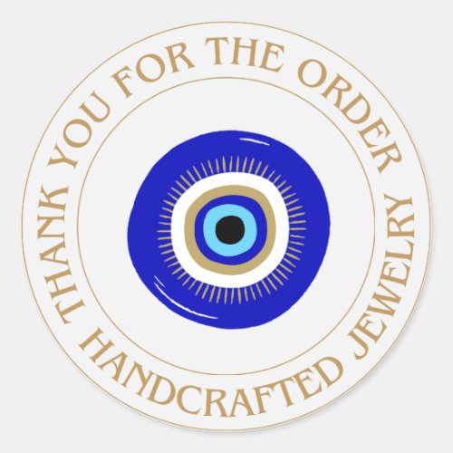 Evil Eye Thank You For Your Order Sticker 