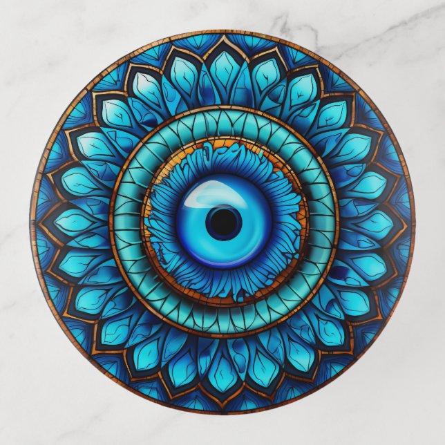 Evil Eye Trinket Tray (Front)