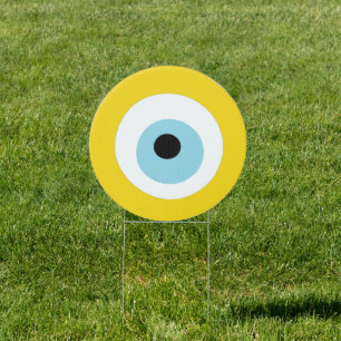 Evil Eye Yellow Nazar No Negative Energy Protectio Sign