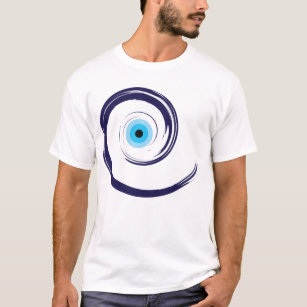 Evil EyeEvil Eye Artistic Blue Greek T-Shirt
