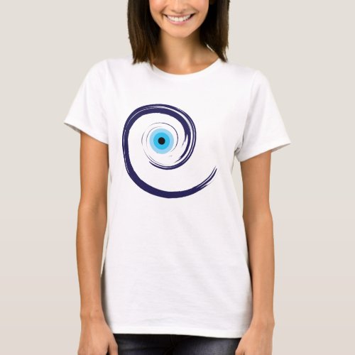 Evil EyeEvil Eye Artistic Blue Greek T_Shirt