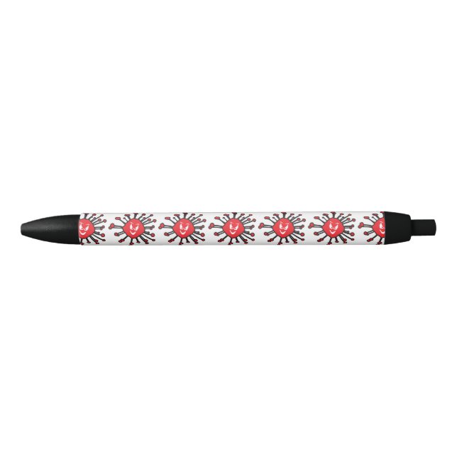 Evil Face Covic 19 Infection Silhouette Pen (Front)