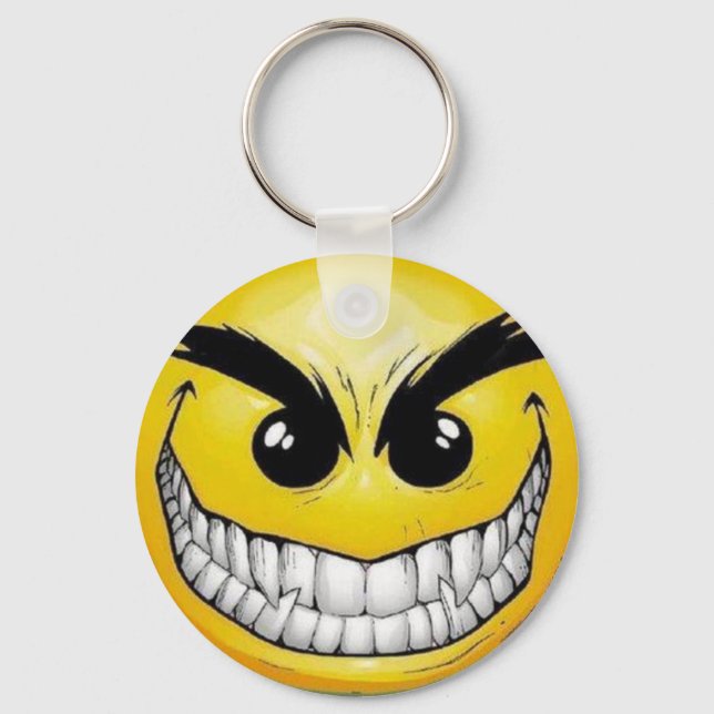 Evil face keychain (Front)