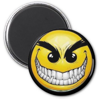 Evil Face Magnet by zarenmusic at Zazzle