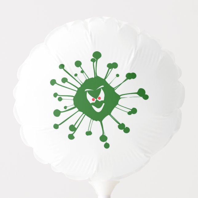 Evil Face Viral Infection Silhouette Balloon (Front)