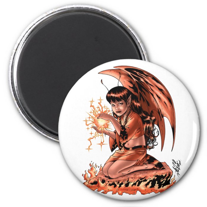 Evil Fairy doing Magic by Al Rio Magnets