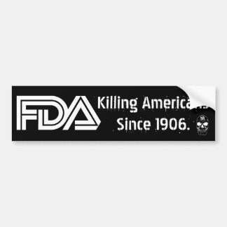 Evil FDA (Black) Bumper Sticker
