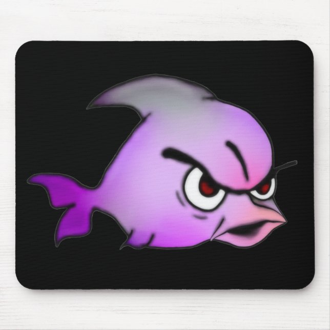 Evil Fish Mouse Pad (Front)