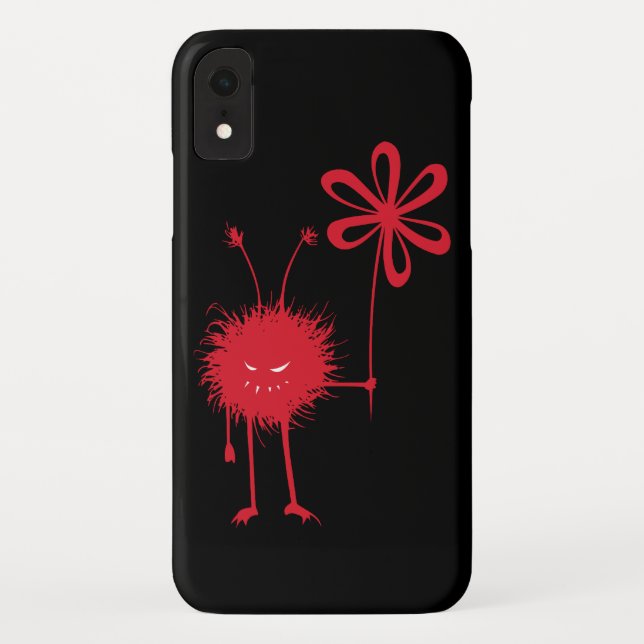 Evil Flower Bug Black Case-Mate iPhone Case (Back)