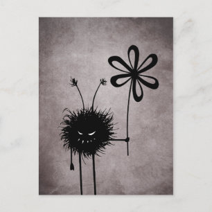 Evil Flower Bug postcard