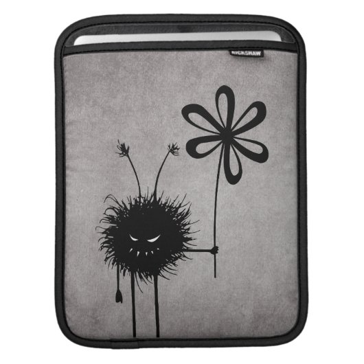 Evil Flower Bug Vintage iPad Sleeve (Front Device)