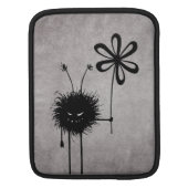 Evil Flower Bug Vintage iPad Sleeve (Back)