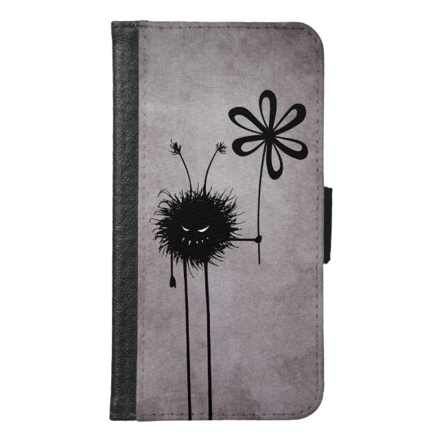 Evil Flower Bug Vintage Samsung Galaxy Wallet Case (Front)
