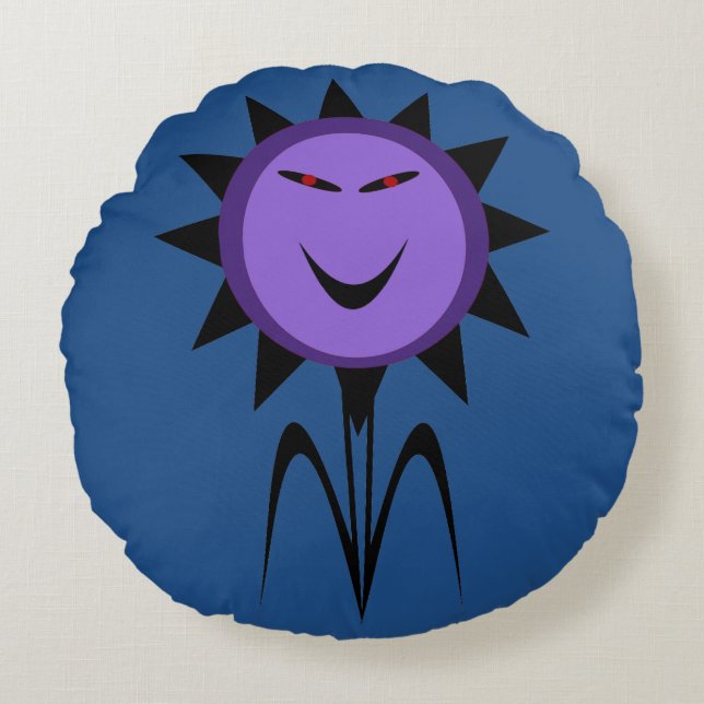 Evil Flower Kawaii Gioth Halloween Pillow (Front)