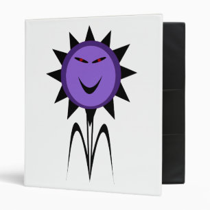 Evil Flower Kawaii Goth Halloween Binder