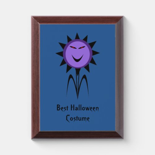 Evil Flower Kawaii Goth Halloween Custom Costume Award Plaque