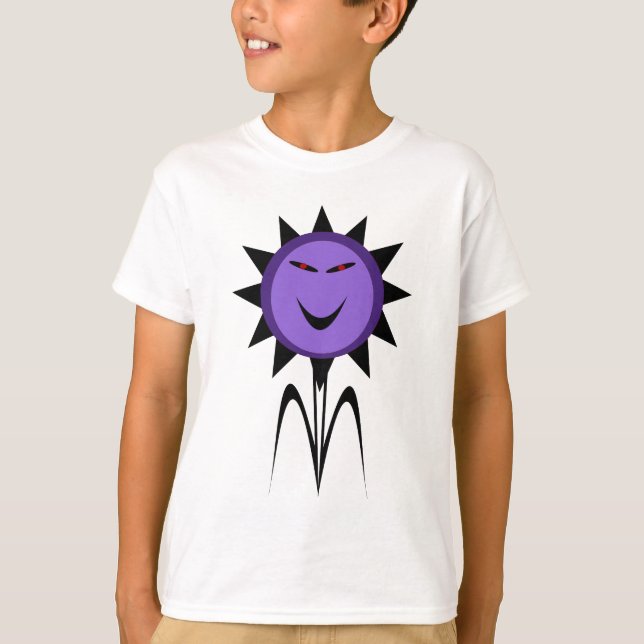 Evil Flower Kawaii Goth Halloween T Shirt (Front)